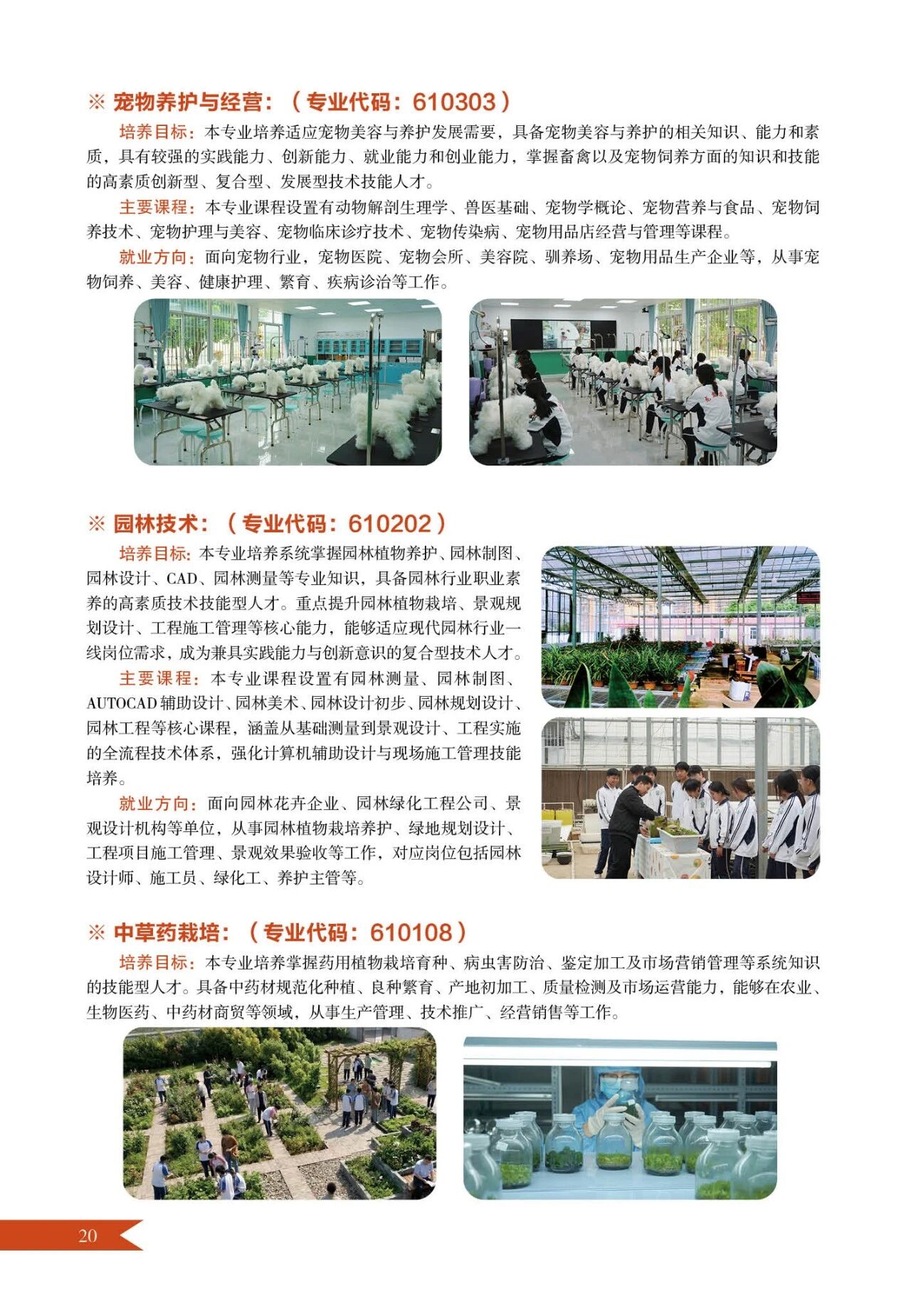 龙岩市农业学校2026年招生专业介绍