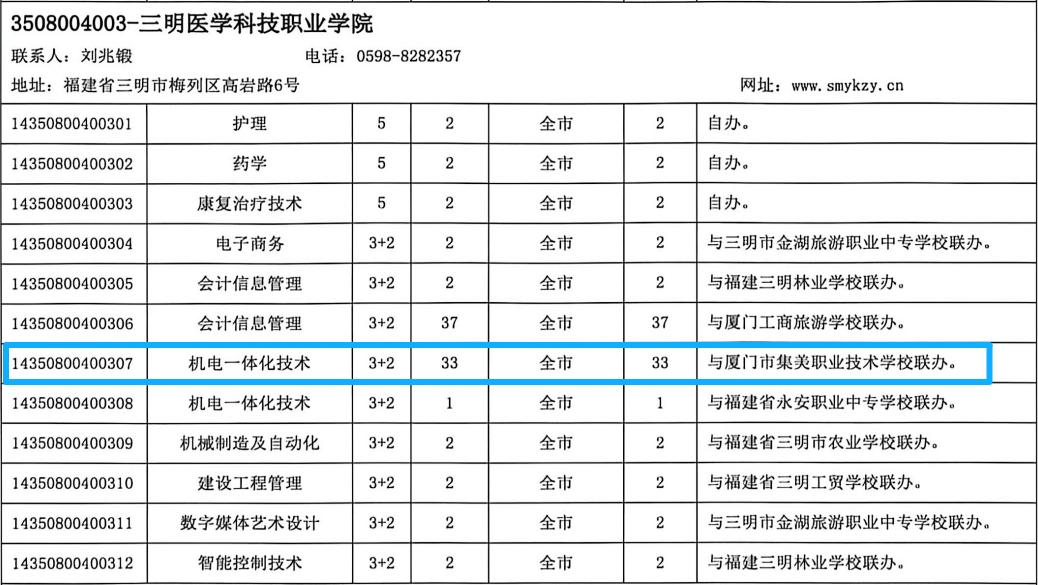 厦门市集美职业技术学校2026年中招志愿填报指南