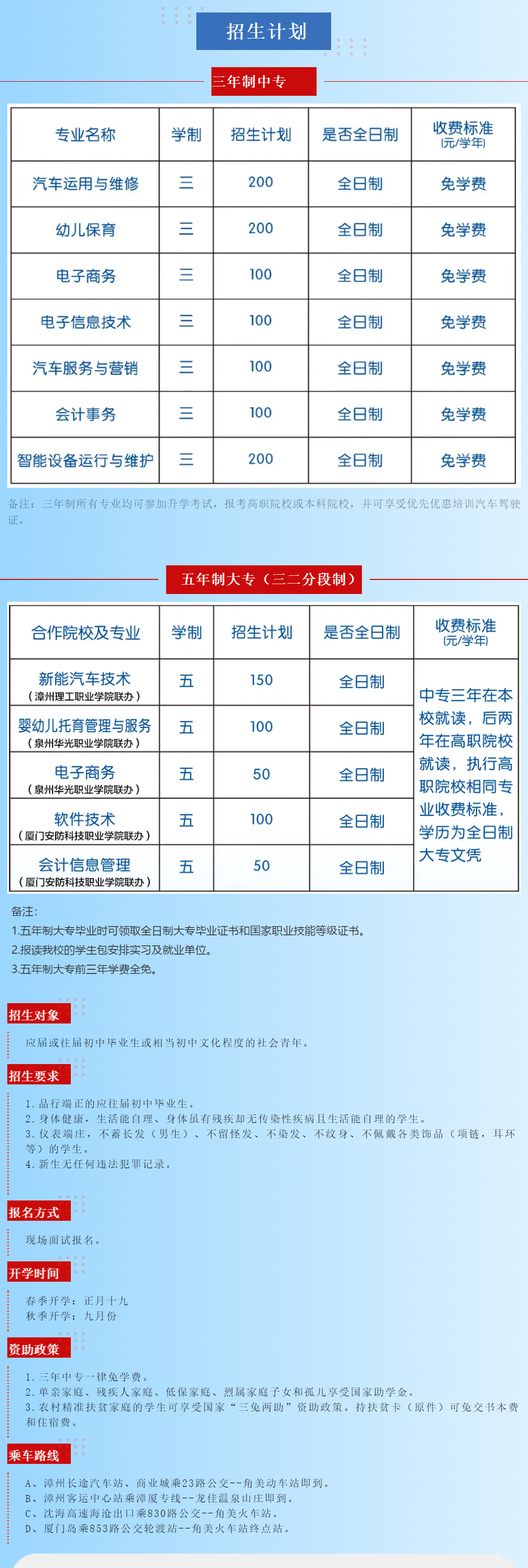 漳州市交通职业技术学校