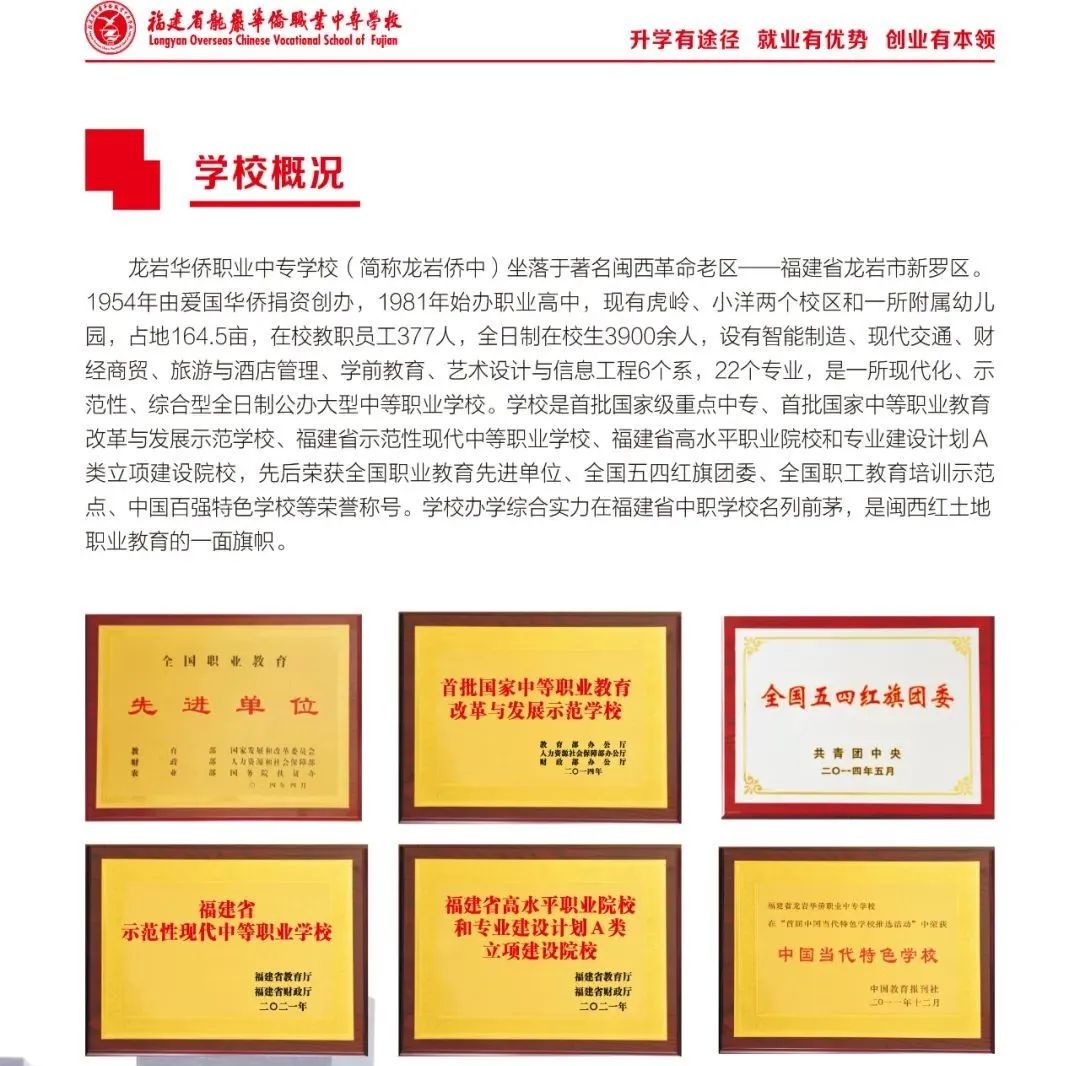 龙岩华侨职业中专学校2022年报考指南