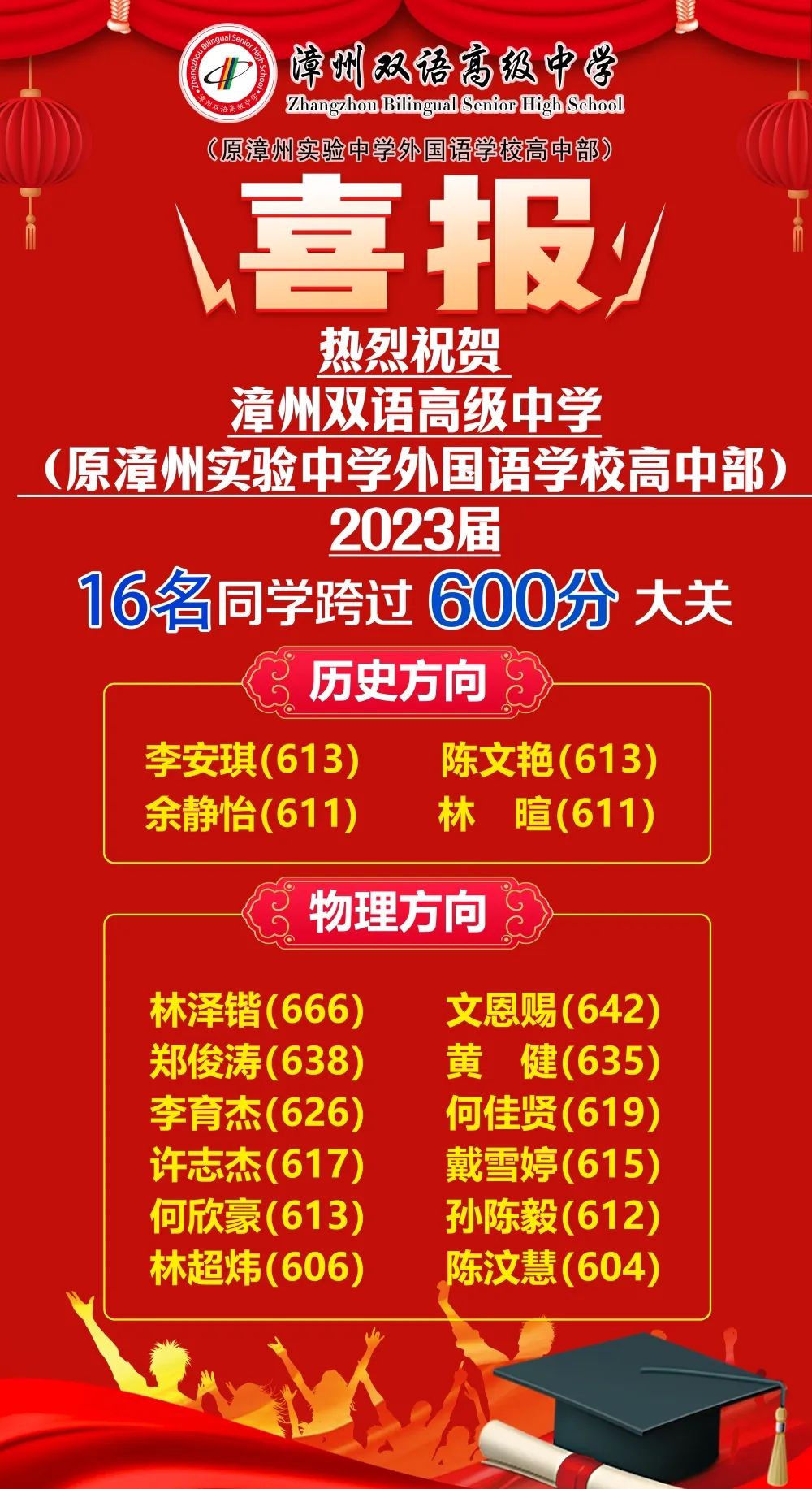 漳州双语实验中学2023招生简章