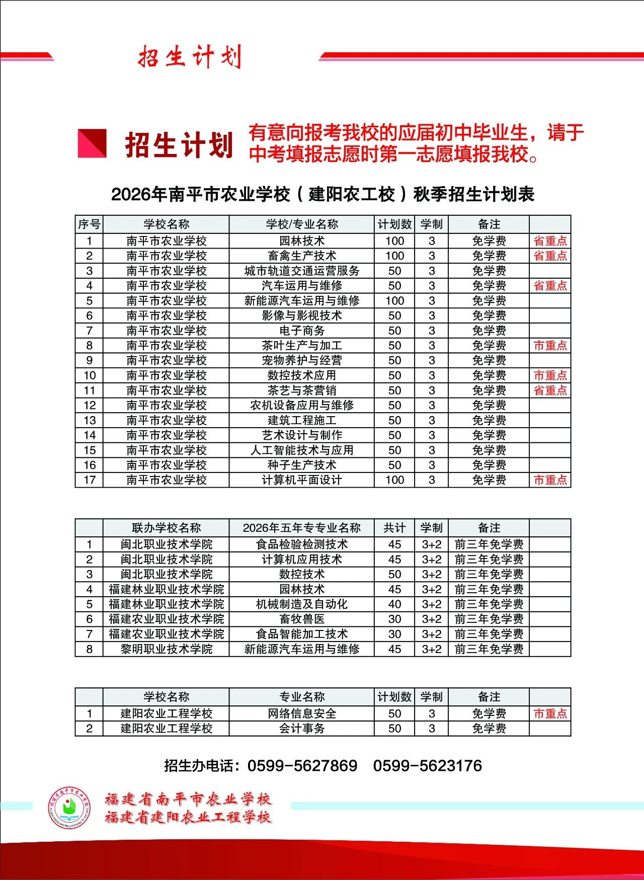 2026年南平市农业学校（建阳农业工程学校）招生简章